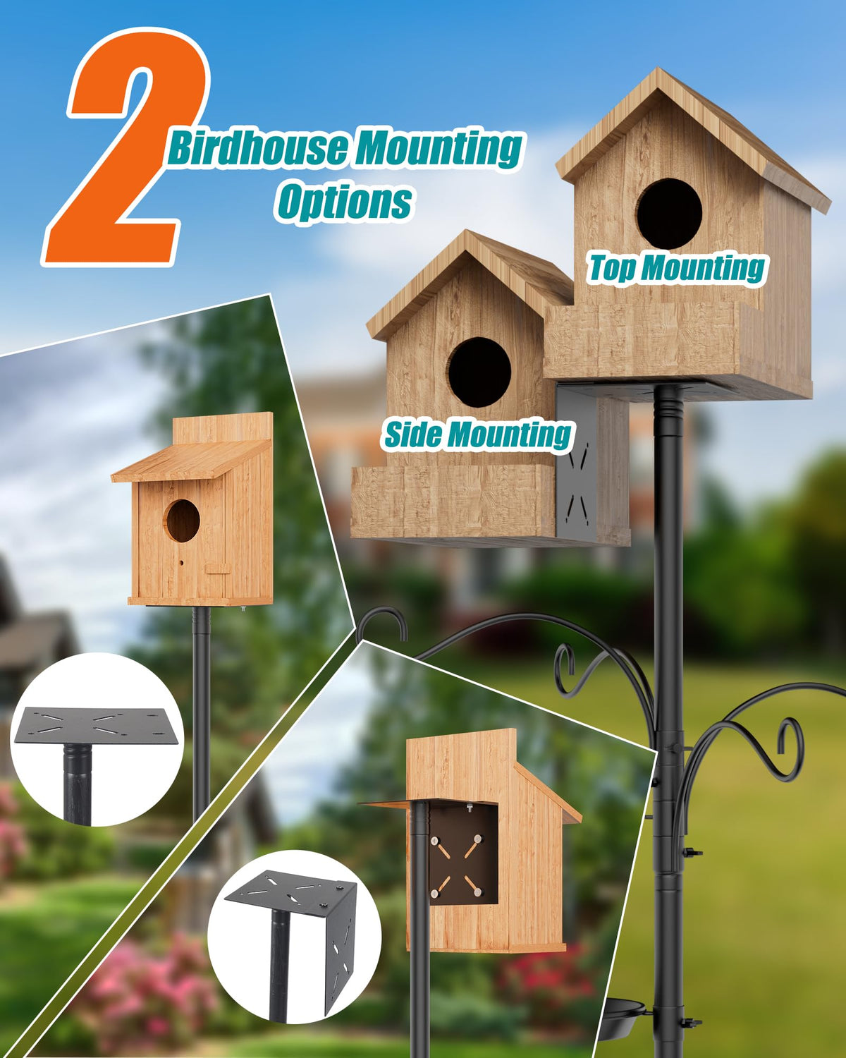 KFM pole features an 18-inch squirrel baffle to help deter theft.