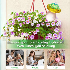 KFXFENQ glass globes used indoors and outdoors for convenient watering