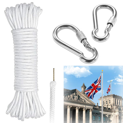 KFYIOE flag rope kit steel-core close-up highlighting rugged strength for reliable hoists