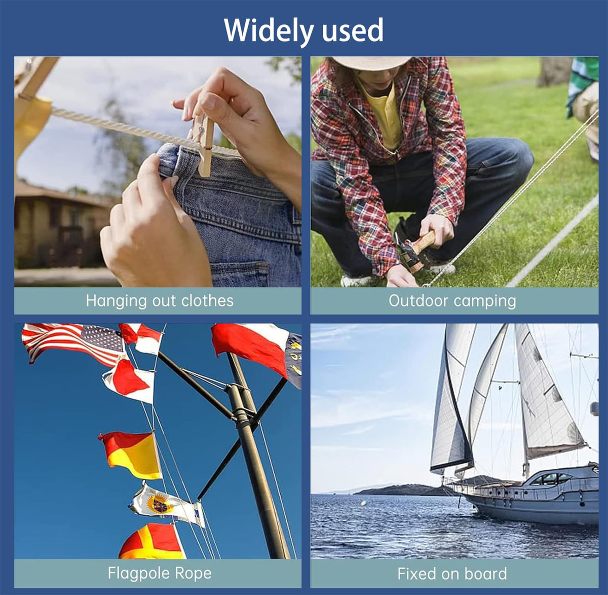 KFYIOE smooth-raising rope enables effortless flags even in wind