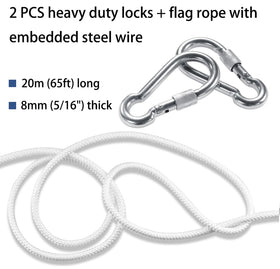 KFYIOE stainless clips ready to secure banners and flags