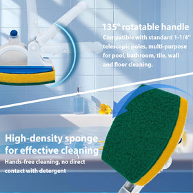 KGC cleaning liquid storage compartment keeps solution handy during scrubbing