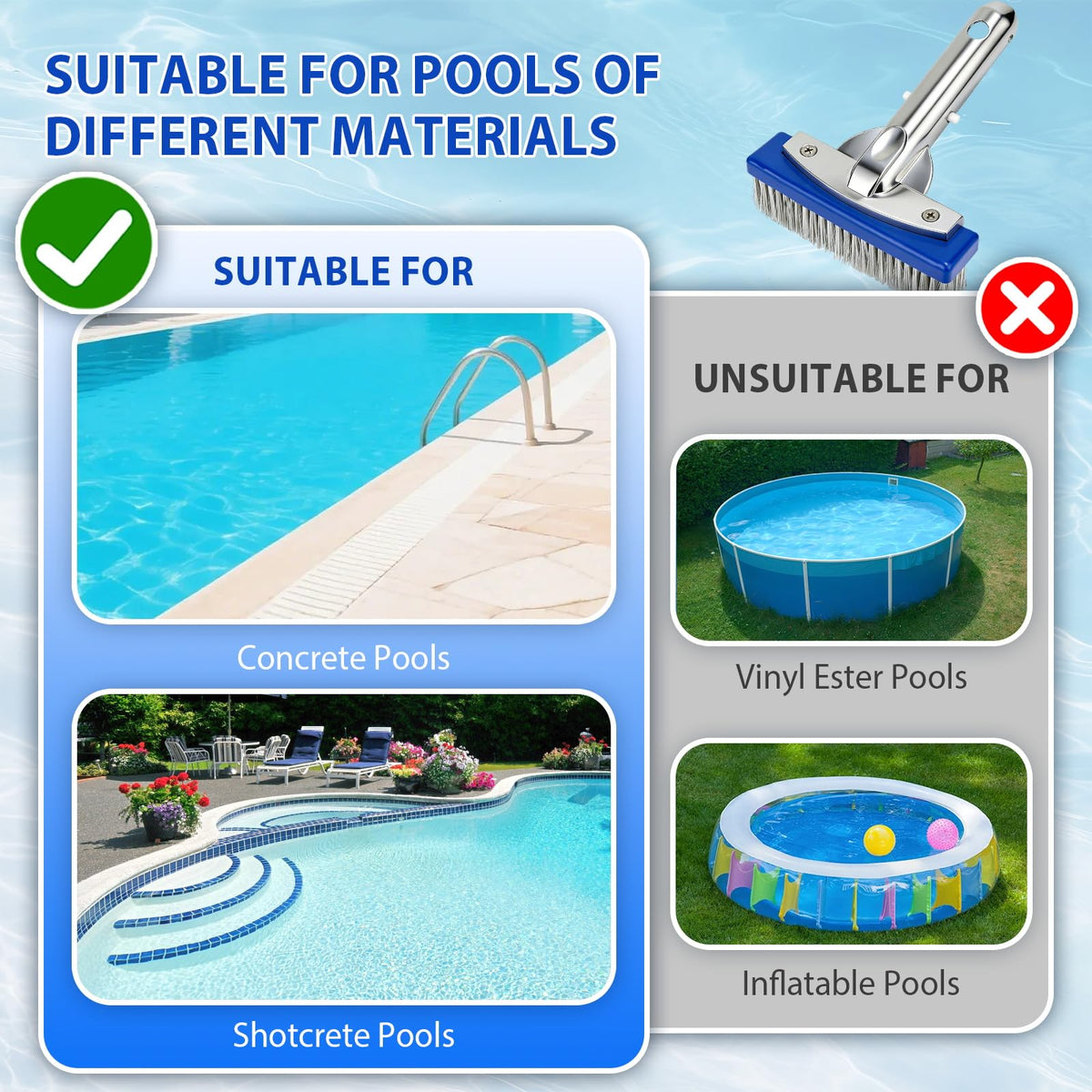 KGC ideal for concrete and gunite surfaces requiring heavy scrubbing power.