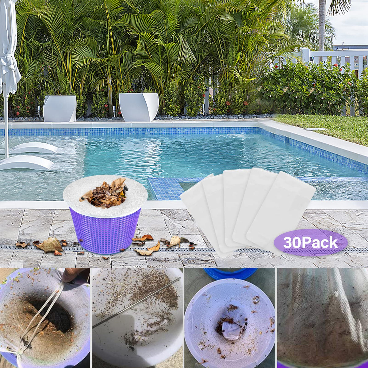 Kgihope basket handle snaps back for easy use