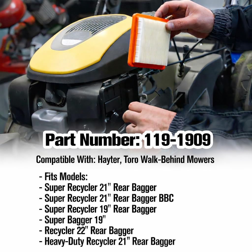 KH866 119-1909 air filter kit base dimensions help confirm fit