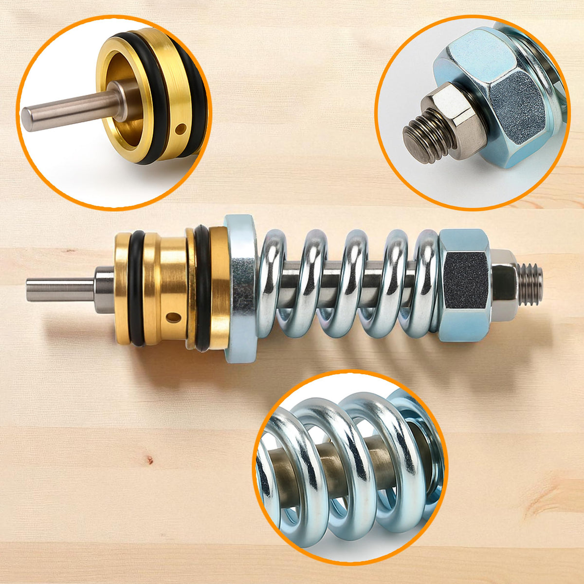 KH866 unloader valve kit installed on a pressure washer demonstrates compatibility.