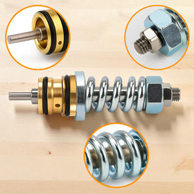 KH866 unloader valve kit installed on a pressure washer demonstrates compatibility.