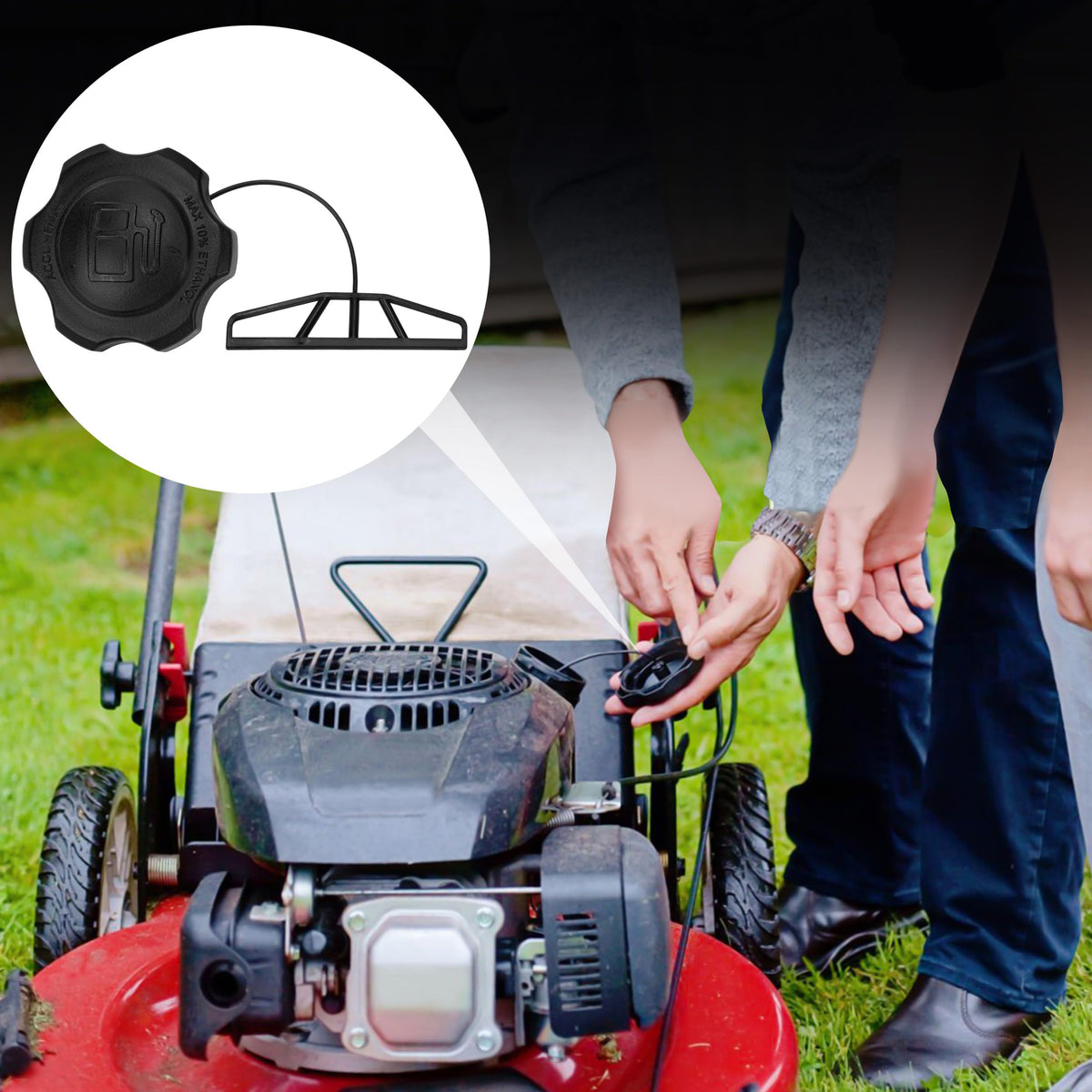 Easy screw-on installation for quick fuel cap replacement