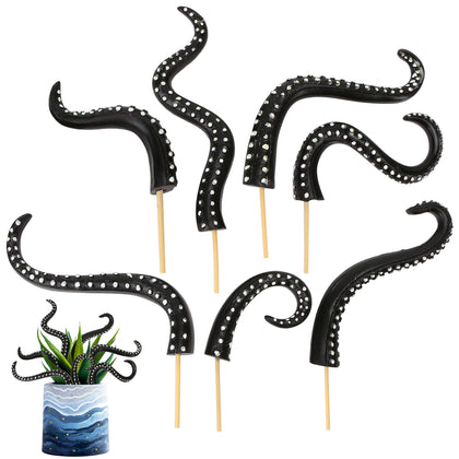 KH866 glow octopus tentacle plant stake colorful pot accent for display