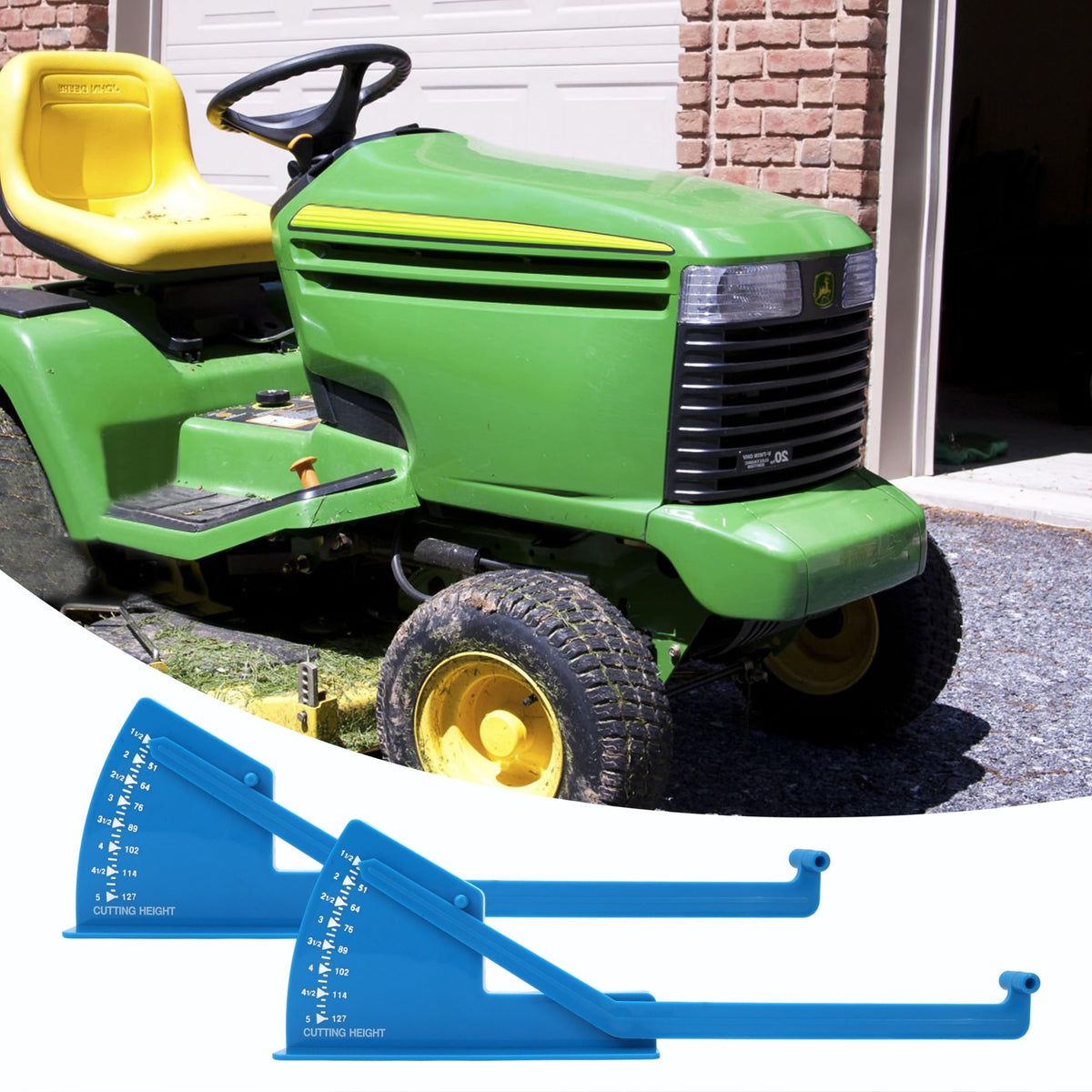 KH866 mounted on mower deck for consistent mowing results.