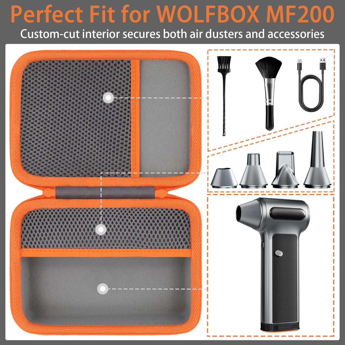 Durable handle strap on Khanka MF200 case for easy transport