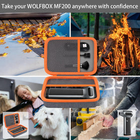 Removable battery space within Khanka MF200 case for secure placement