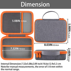 Side view of Khanka MF200 case highlighting compact portable storage