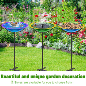 KHayRovies bird bath with protective coating reduces rust and fading over time