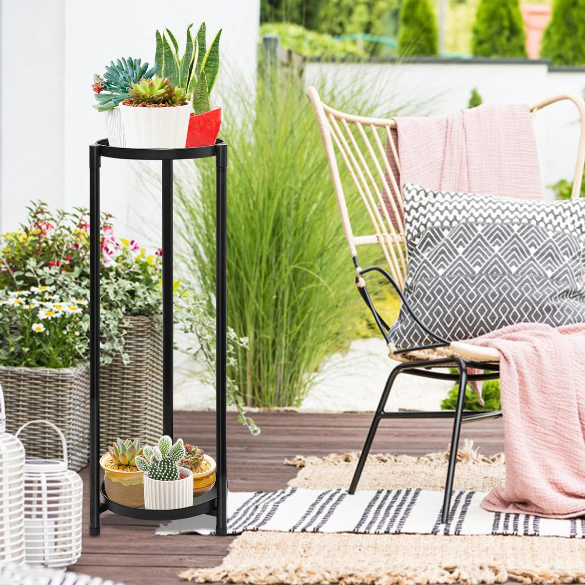 KHayRovies versatile stand doubles as a stylish decor display rack.