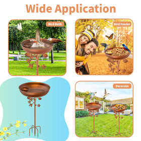 KHayRovies birdbath is easy to install and maintain for busy yards