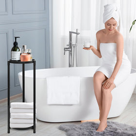 KHayRovies 2-tier design suits corners in living rooms, bedrooms, or hallways.