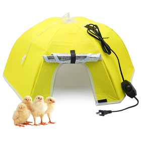 KHEARPSL brooder umbrella 21-65 inch creates a warm space for up to 50 chicks.