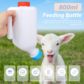 KHEARPSL lamb feeding bottle with thickened nipple for gentle latching.
