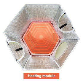 KHEARPSL transparent observation window lets you monitor hatchlings without disturbance.