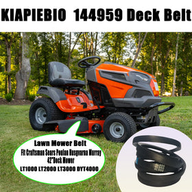 KIAPIEBIO setup-ready belt shown for 42-inch mower deck.