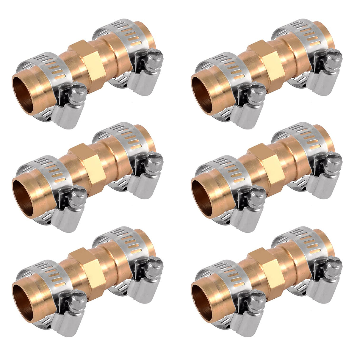 Kichwit brass hose repair connector 5/8 inch fits standard hoses for quick repairs.