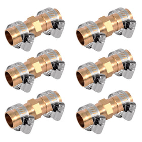Kichwit brass hose repair connector 5/8 inch fits standard hoses for quick repairs.