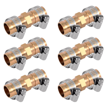 Kichwit brass hose repair connector 5/8 inch fits standard hoses for quick repairs.