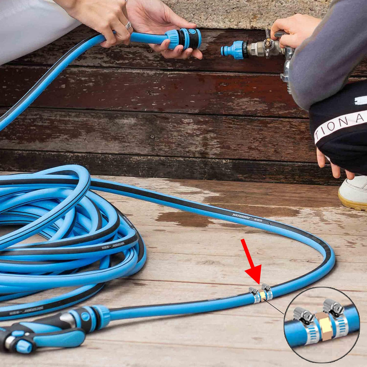 Kichwit six-pack packaging with twelve clamps for ready repairs.