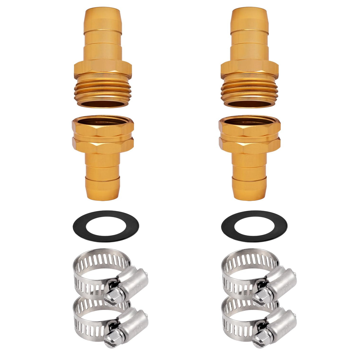 Kichwit stainless steel clamps ensuring a tight seal