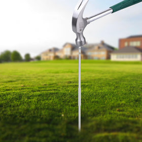 Kichwit yard sign stake in-ground setup shows stability.