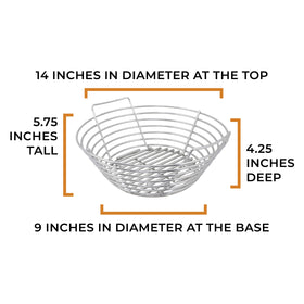 Kick Ash Basket helps maintain consistent temperature during grilling sessions.