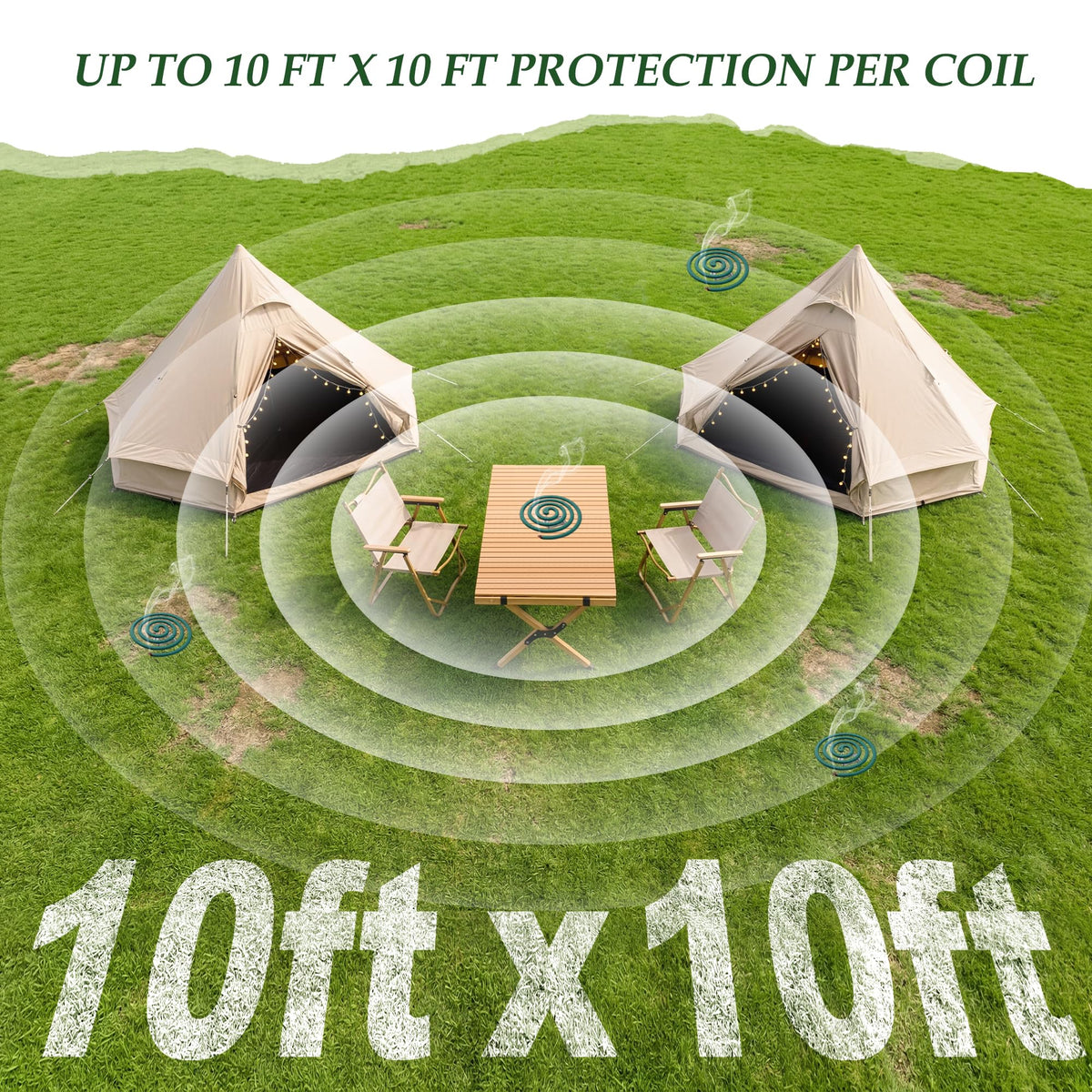 KICKOUTOR camping use to reduce biting insects outdoors.