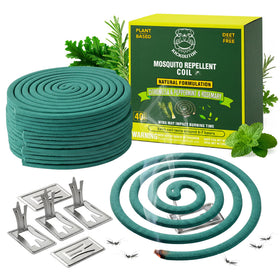KICKOUTOR citronella coils pack for outdoor insect protection.