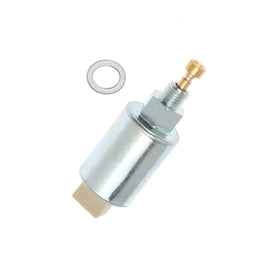 Kicofyee carb solenoid front view for compatible mowers, easy installation.