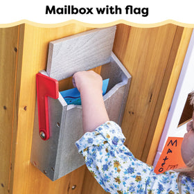 KidKraft Easy assembly image highlights two-person setup efficiency.