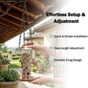KIDYBELL adjustable-length hanging chain demonstrates easy length customization for varied heights.