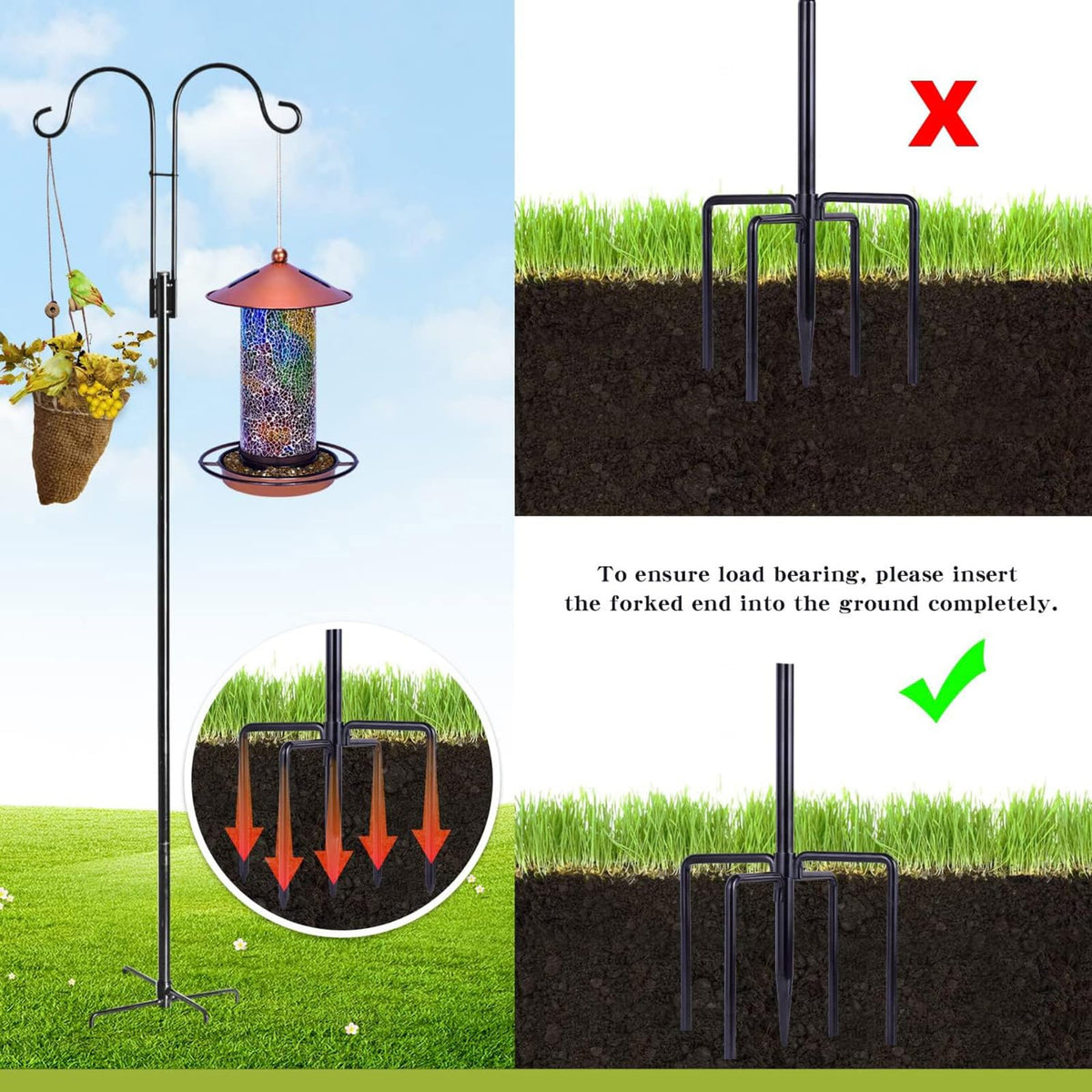 KIDYBELL sturdy garden pole enhances outdoor space and event decor.