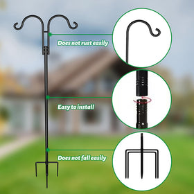 KIDYBELL versatile hook for bird feeders, pots, lights, or lanterns.
