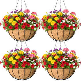 KIDYBELL Watermelon 8-inch hanging basket outer view for stylish outdoor decor