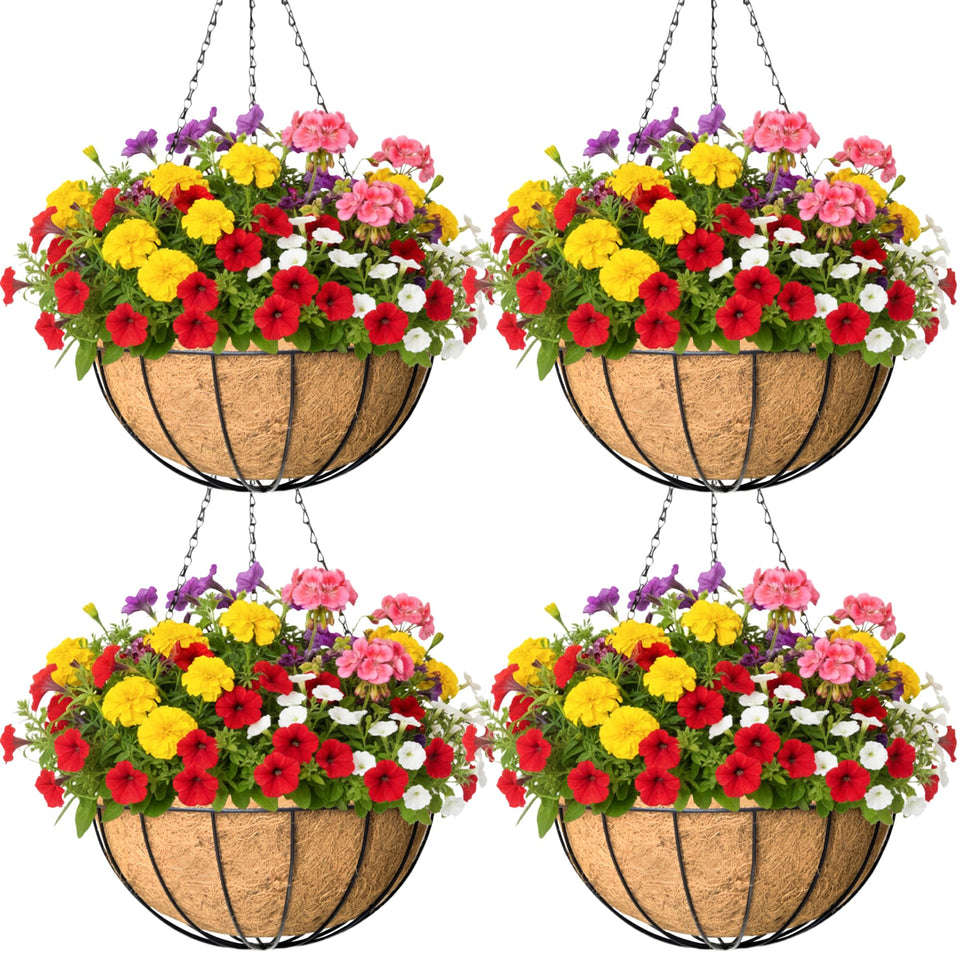KIDYBELL Watermelon 8-inch hanging basket outer view for stylish outdoor decor