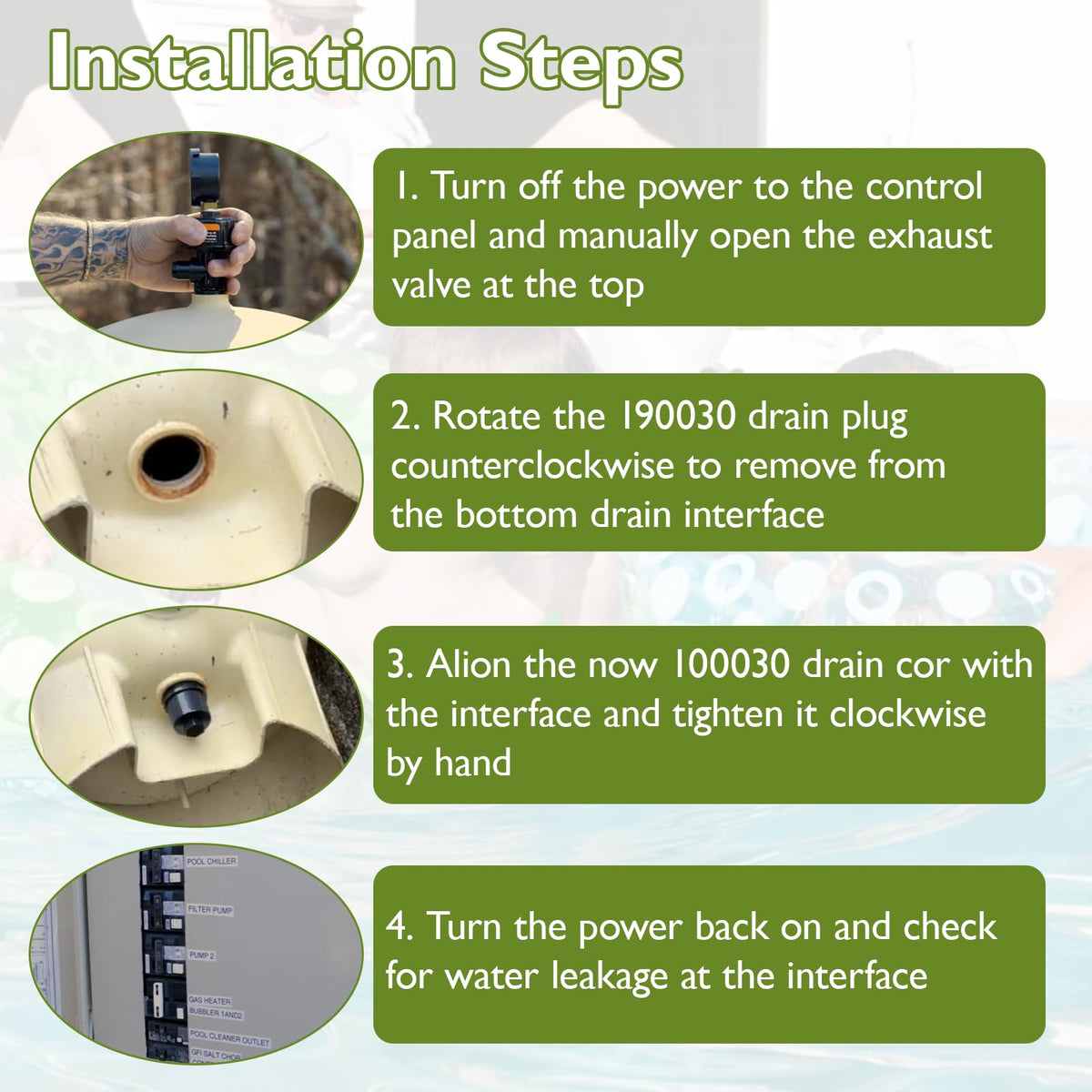 kiecpoy 2-pack replacement for quick maintenance of pool filters