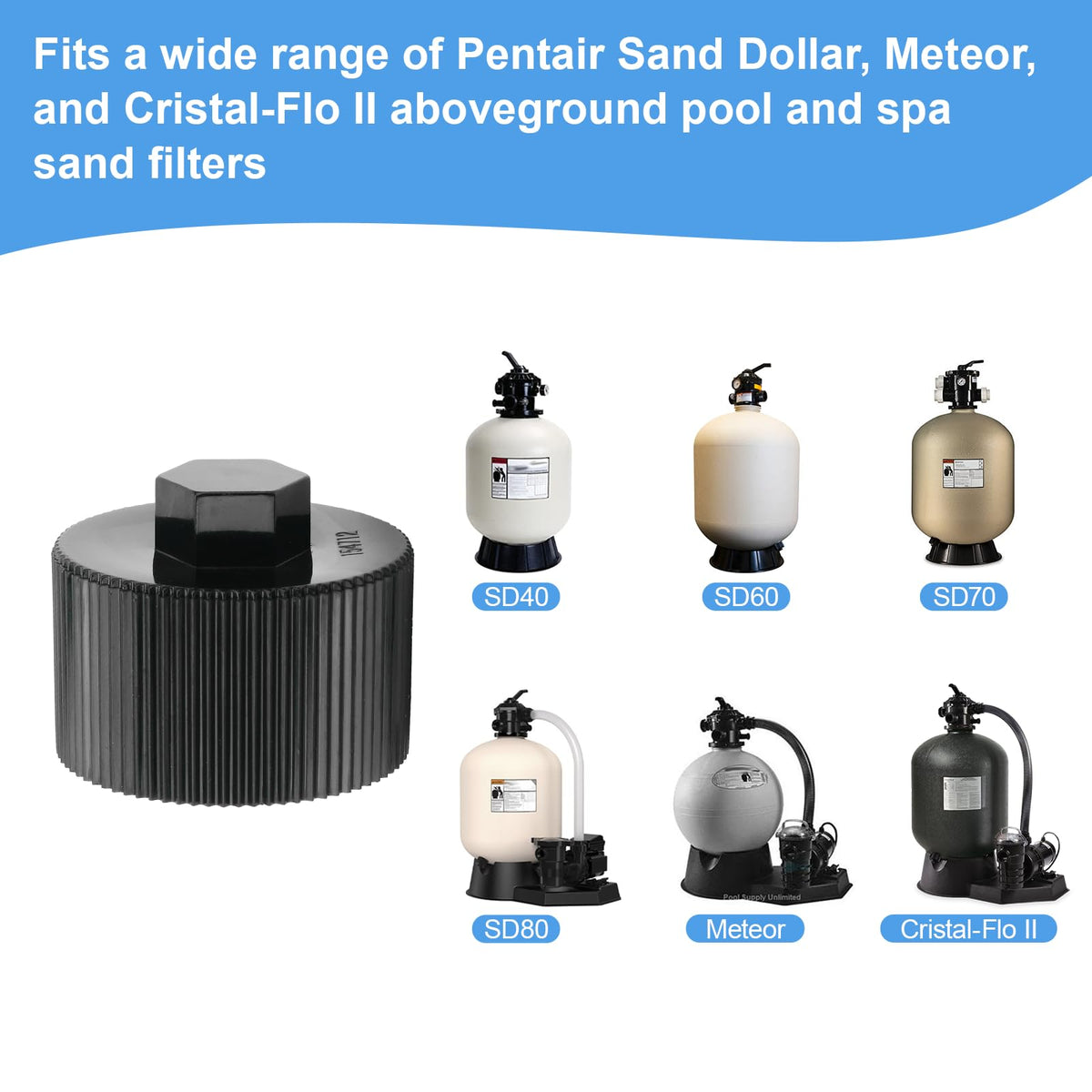 Kiecpoy durable-plastic-construction resists pool chemicals and outdoor exposure.