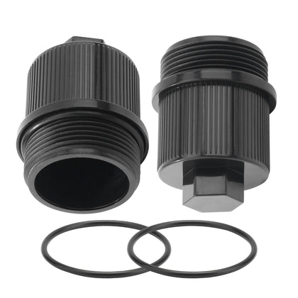 kiecpoy filter drain plug cap 190030 top view showing leak-resistant seal