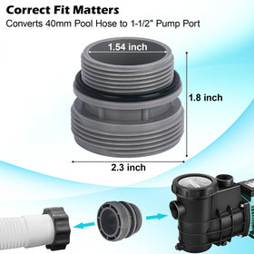Kiecpoy hose adapter kit with durable seals for leak-free connections.
