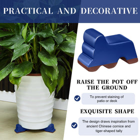 Kigeli planter feet promote airflow and prevent water buildup under pots.