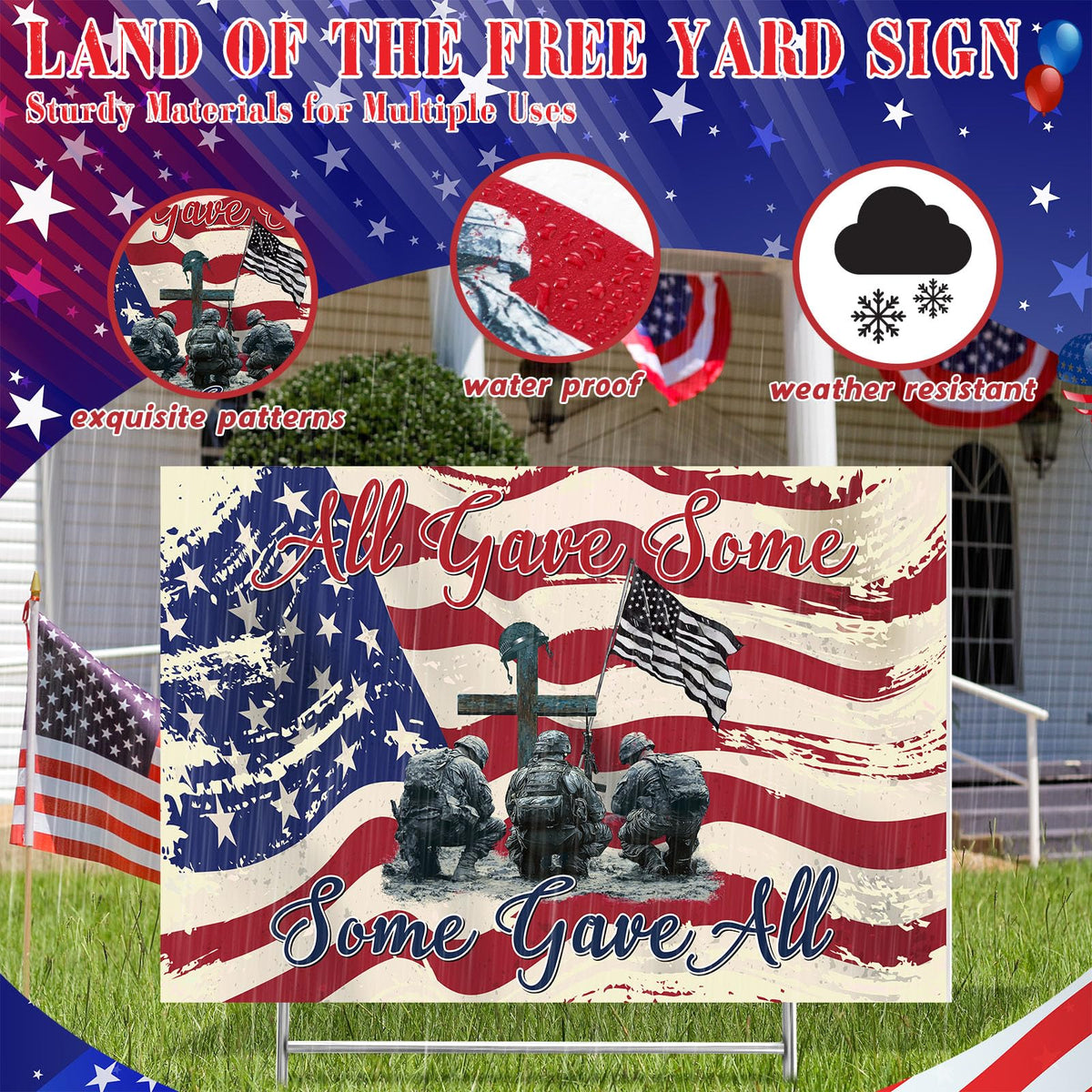 Kigeli warrior boots pattern highlighting Memorial Day tribute motif.