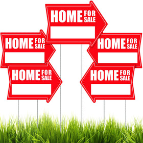 Kigley 12x16 double-sided home-for-sale sign increases visibility for open houses.