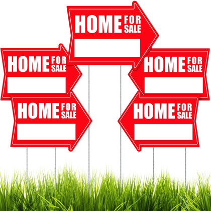 Kigley 12x16 double-sided home-for-sale sign increases visibility for open houses.