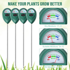 Kigley indoor-outdoor garden moisture meter makes watering decisions easier.